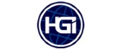 Blue and white HGI logo featuring a globe design.