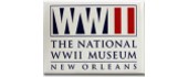 Logo of The National WWII Museum in New Orleans with large "WWII" text and smaller text below.